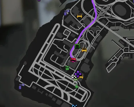 If you press the hotkey ESC there will be a waypoint on your GPS directing you to the airport to start work.