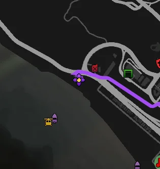 If you then press ESC it will open up your GPS where you can then see the waypoint for the Scuba diving shop where you can begin work.